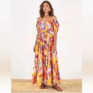 FARM RIO NWT NEON MACAWS MAXI DRESS 🌸